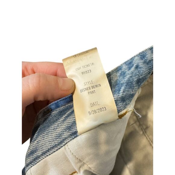 AGOLDE NWT Becker Pant Tapered Jeans Rotate Wash Size 27 Wide Leg Pleat Revolve - Picture 9 of 10